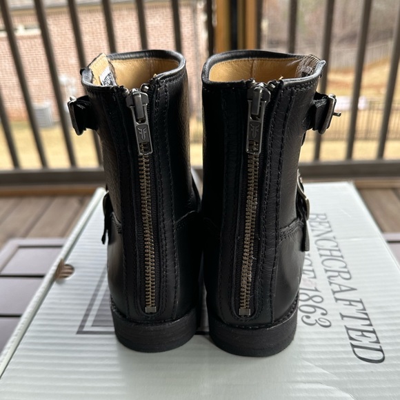Frye Tyler Engineer Boots Size 6.5 Black NWT - Picture 4 of 6